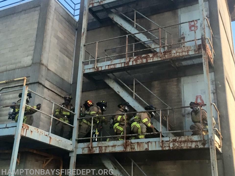 Rapid Intervention Team training at the Suffolk County Fire Academy